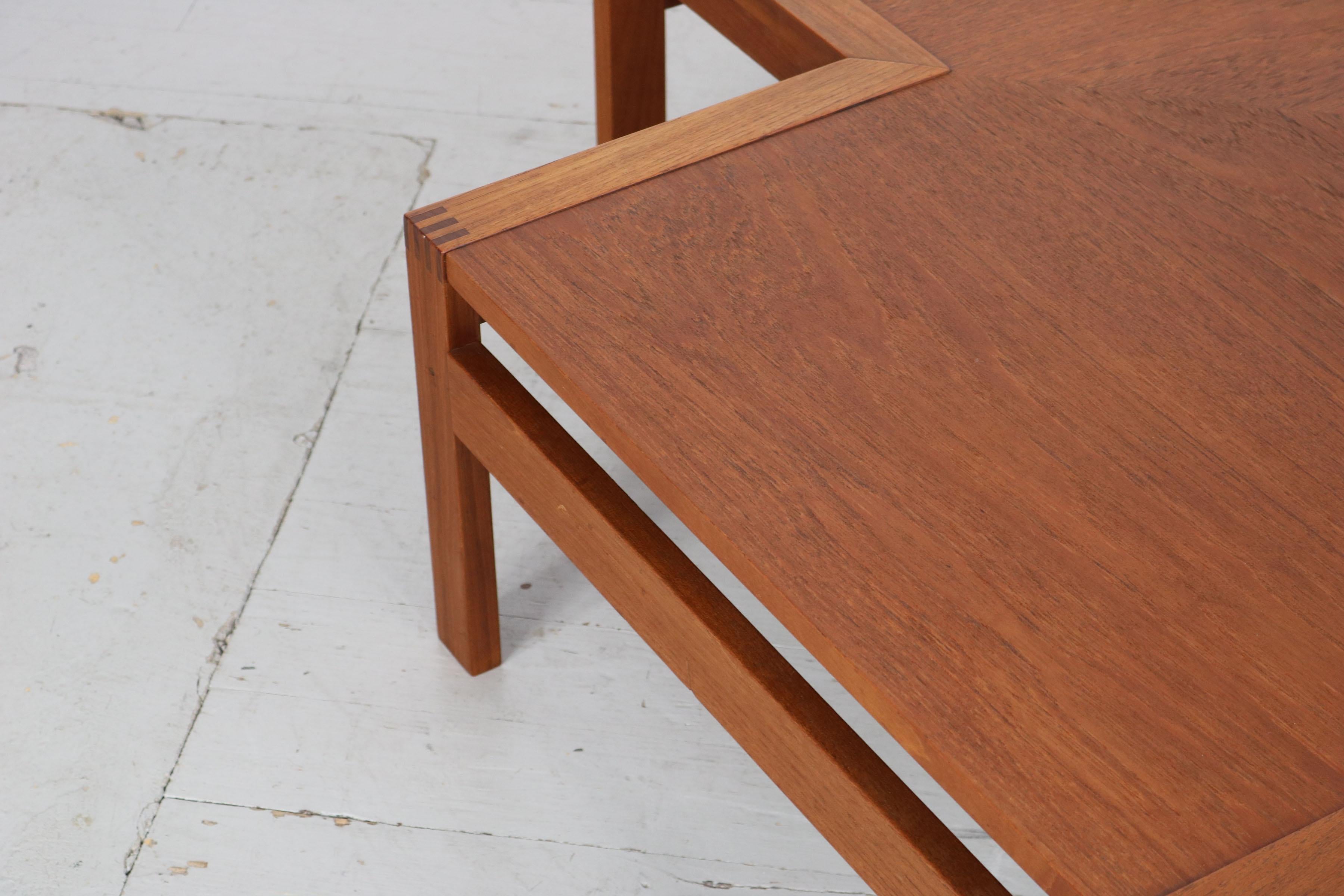 Table de salon d'angle d'Ole Knudsen & Torben Lind, France & Son, années 1960 en vente 7