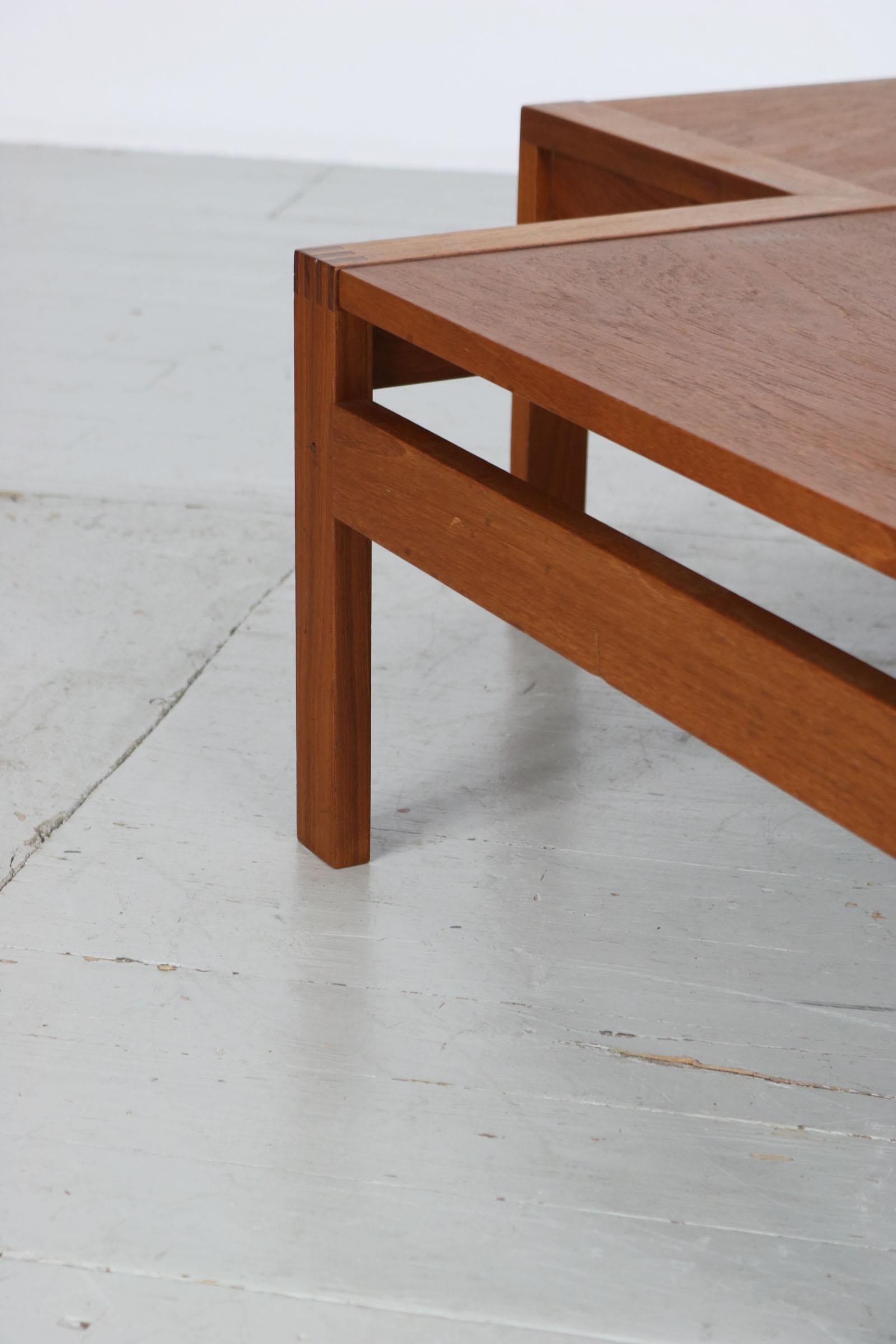 Table de salon d'angle d'Ole Knudsen & Torben Lind, France & Son, années 1960 en vente 11