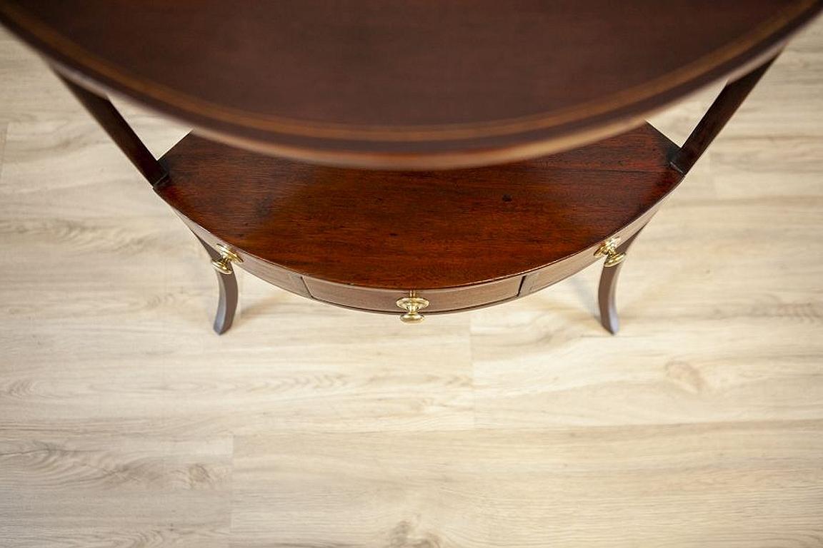 Corner Table From the Early 20th Century in Dark Brown For Sale 2