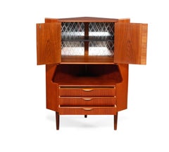 Corner Teak Cabinet