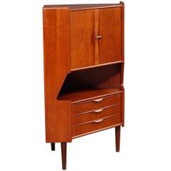 Vintage Corner Teak Cabinet