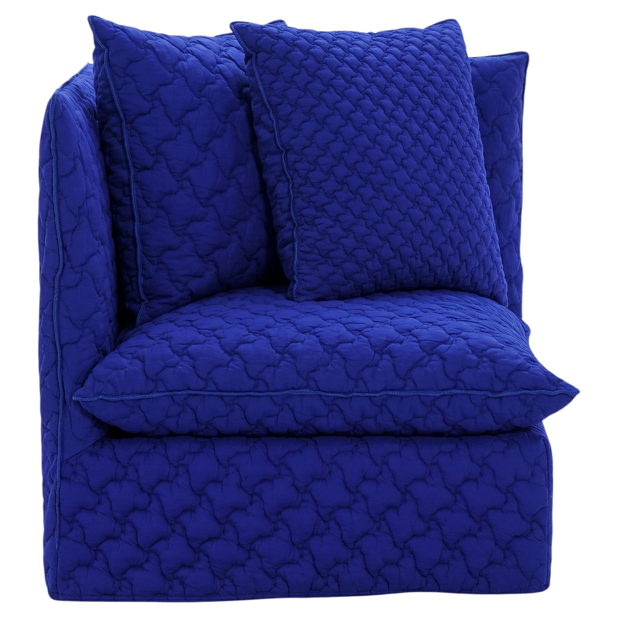 Corner / Terminal Modular Element Gervasoni Ghost 07 design Paola Navone 3D blue For Sale