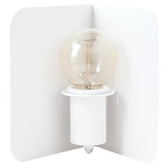 Corner White Table Lamp by +kouple