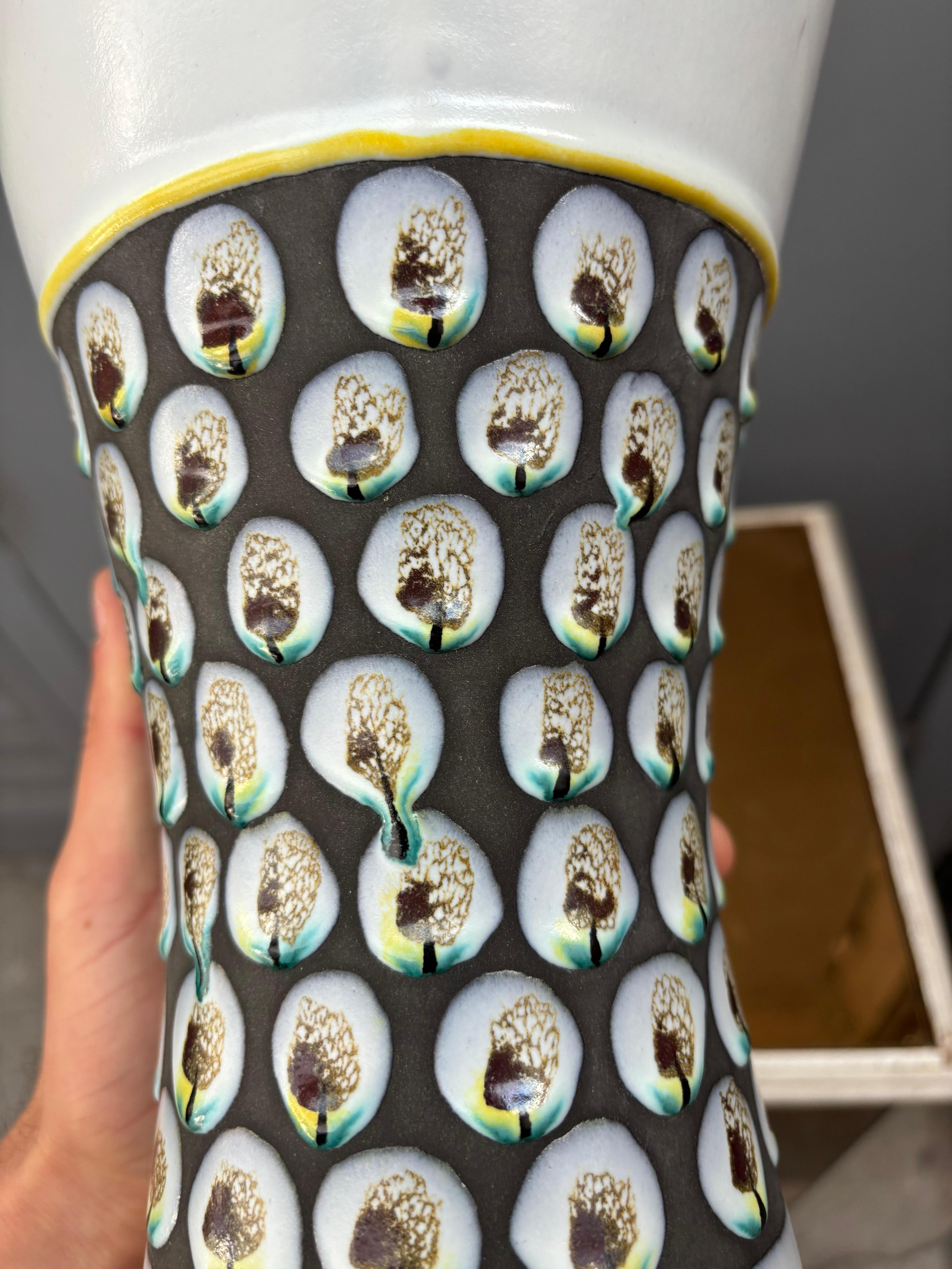 Cornet vase by Roger Capron For Sale 3