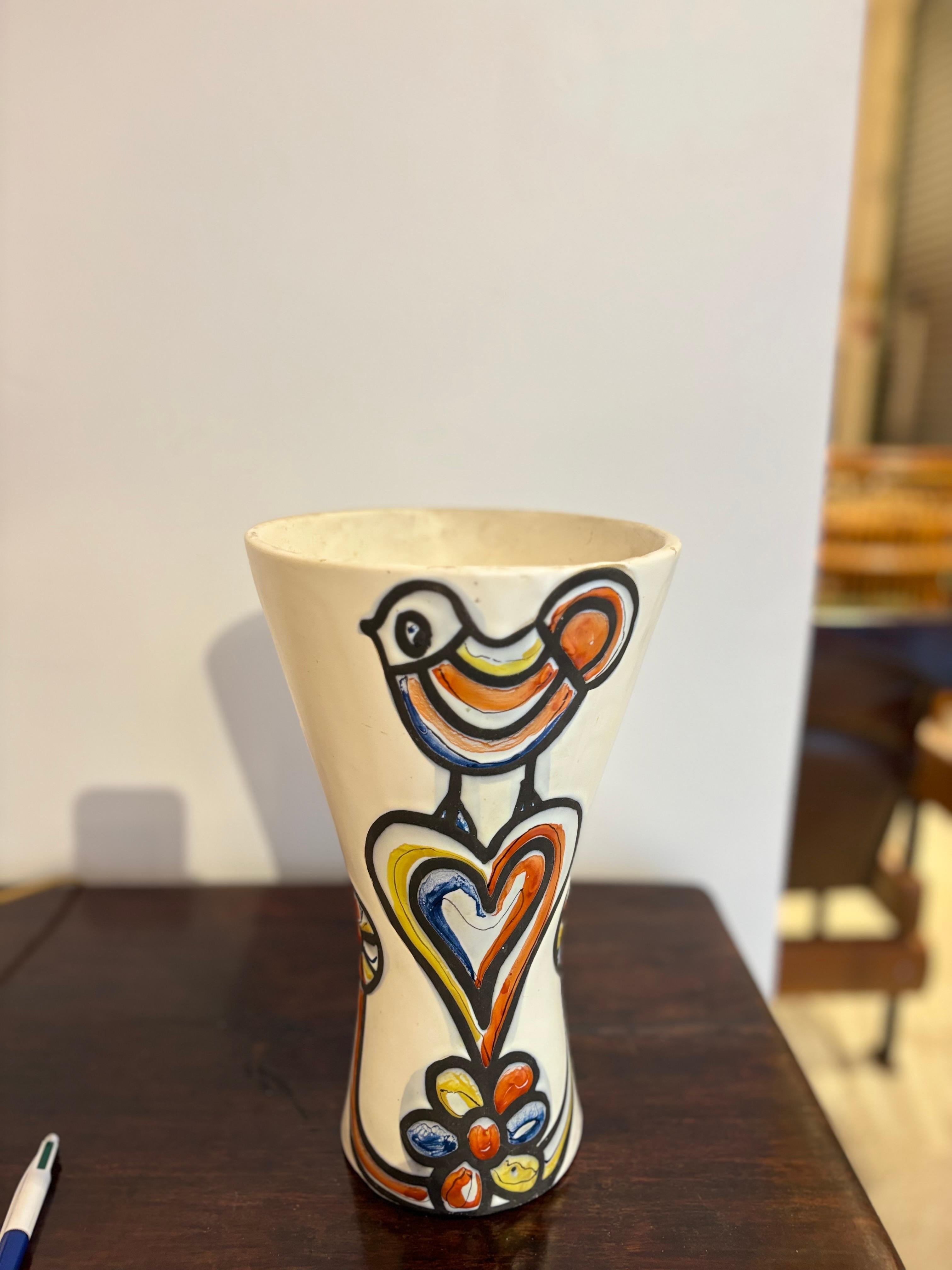 Cornet vase by Roger Capron en vente 3