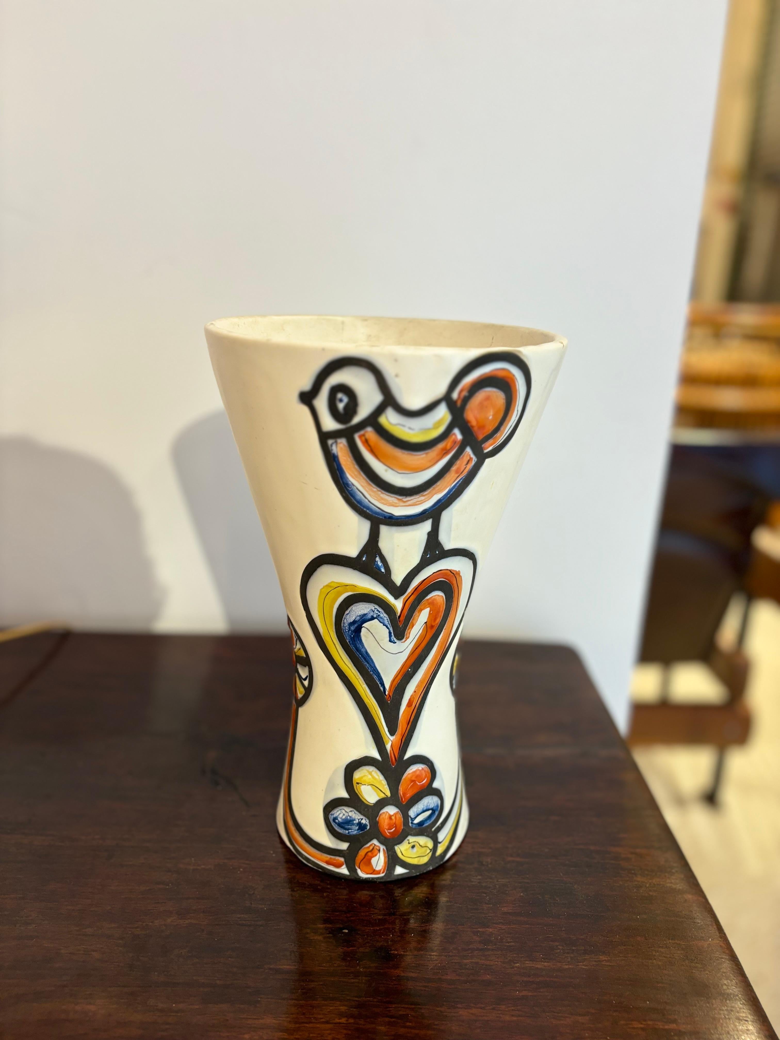 Cornet vase by Roger Capron en vente 4