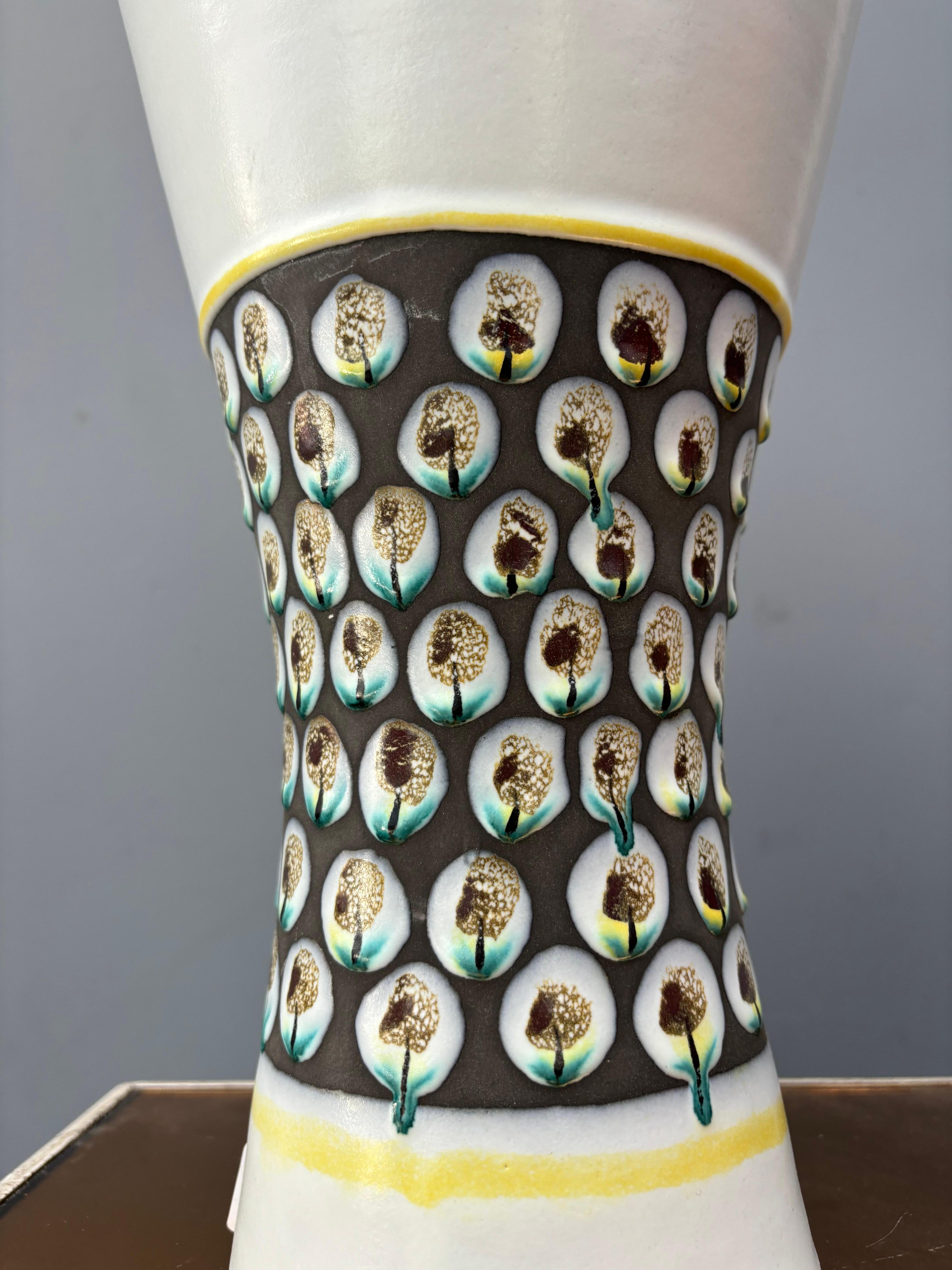 Ceramic Cornet vase by Roger Capron For Sale