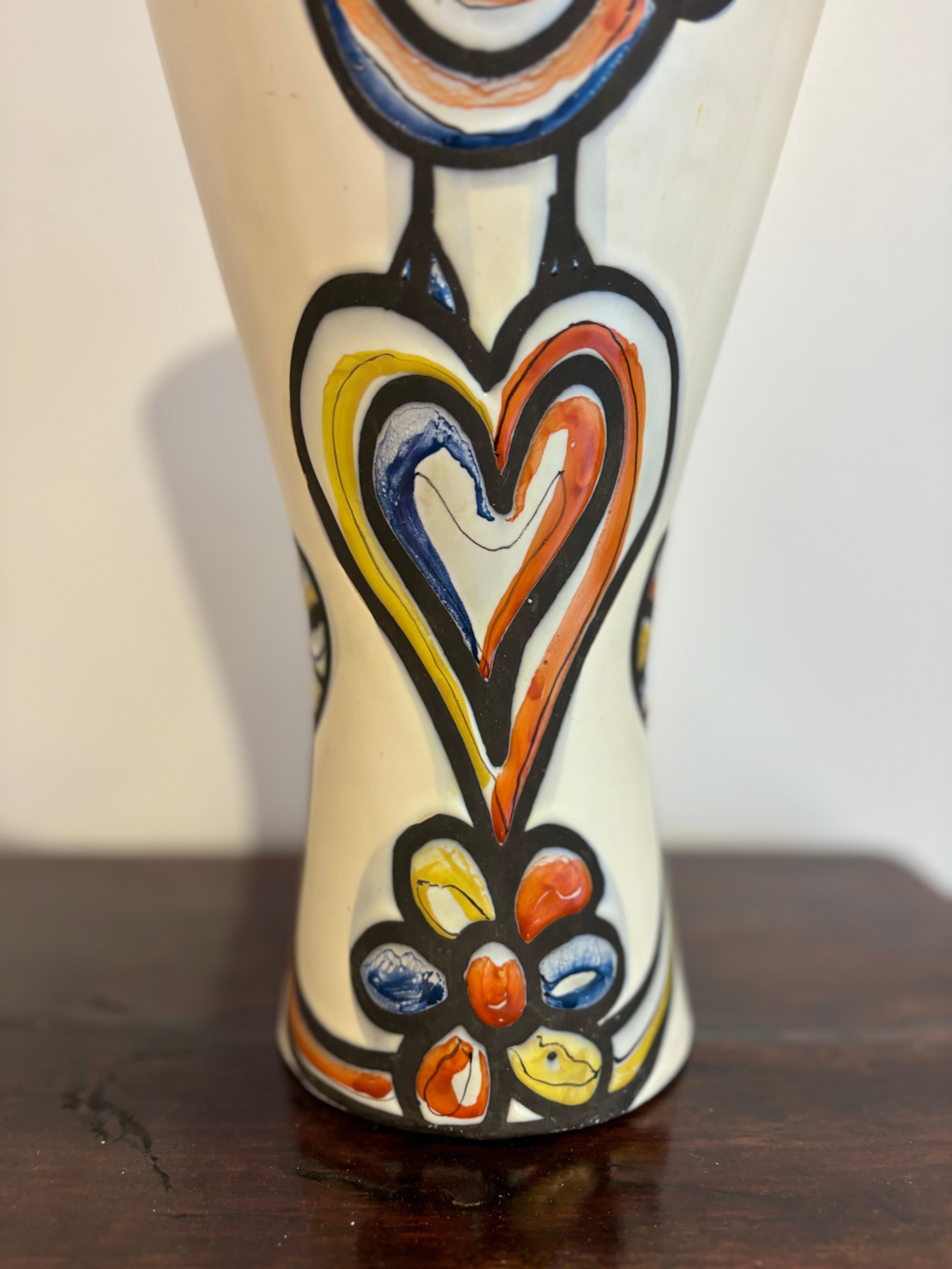 Céramique Cornet vase by Roger Capron en vente