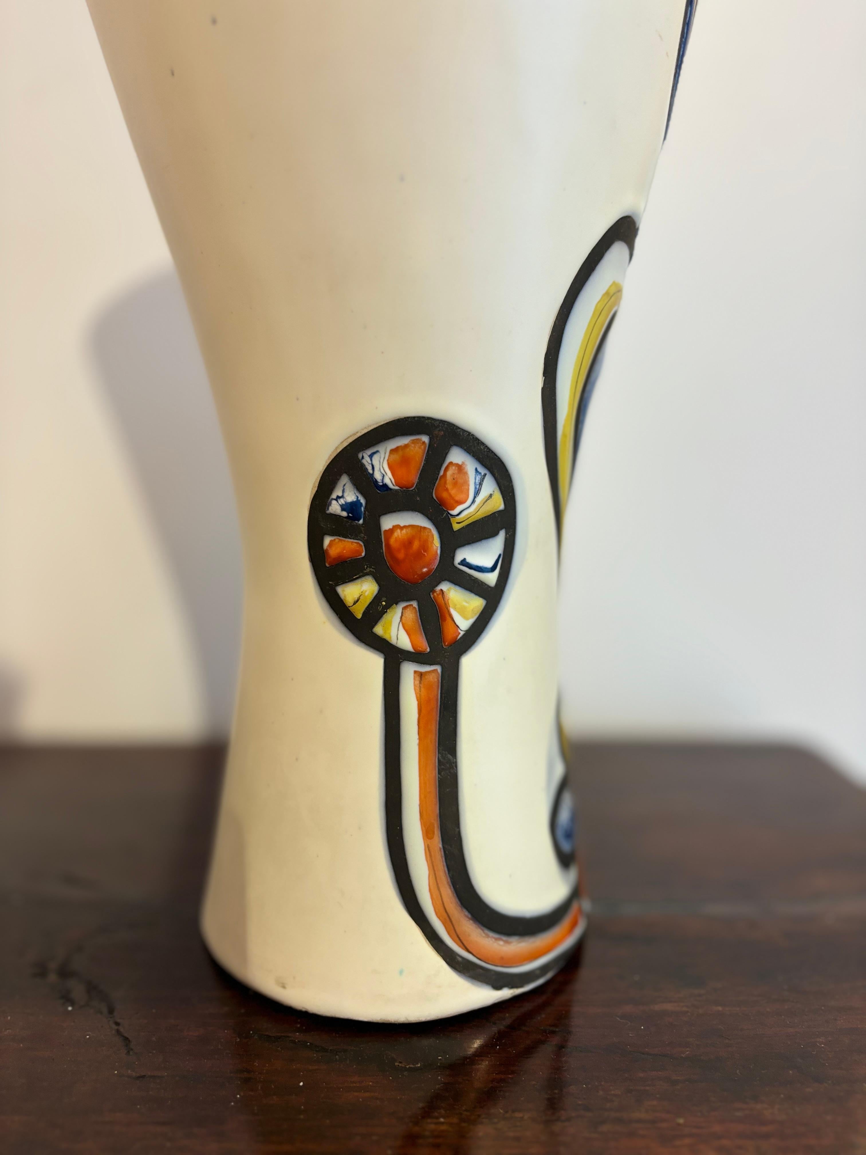 Cornet vase by Roger Capron en vente 1