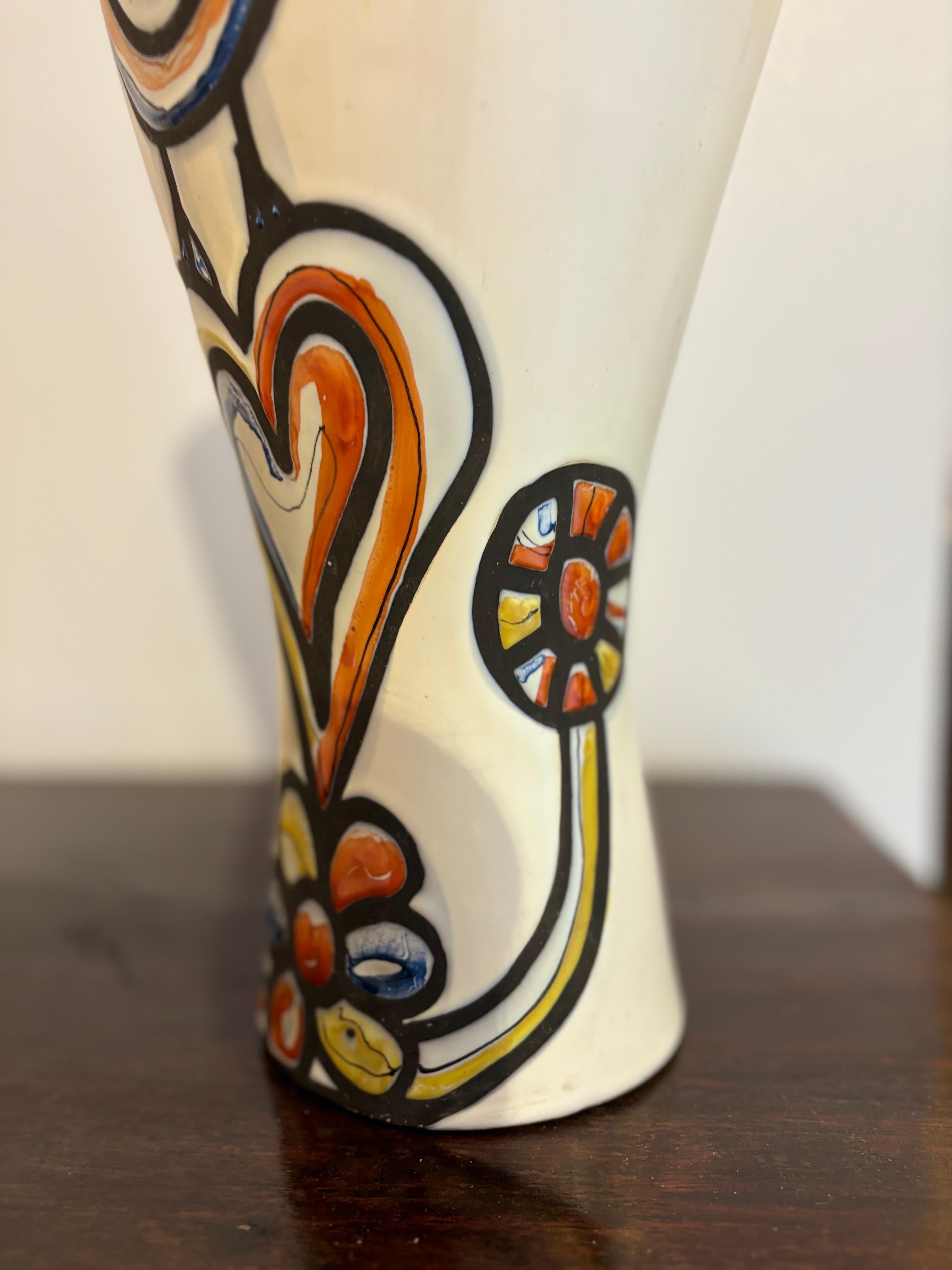 Cornet vase by Roger Capron en vente 2