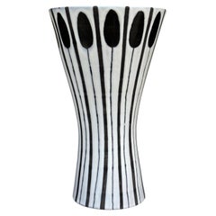 Vaso Cornet di Roger Capron, Vallauris, 1960, modello scarso con colori neri