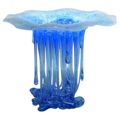 "Méduse en verre de Murano Fluo, Venise, faite à la main en Italie, 2025