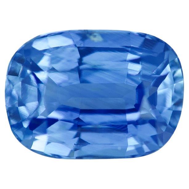 Saphir bleu tournesol 1,84 carat, pierre précieuse naturelle non chauffée et non chauffée, taille coussin