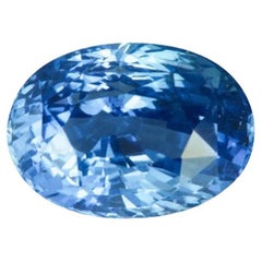 Cornflower Blue Sapphire 3.73 Ct Oval Natural Unheated, Loose Gemstone