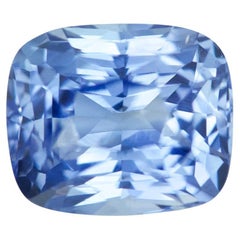 Cornflower Blue Sapphire Cushion Natural Unheated, Loose Gemstone (Saphir bleu en forme de coussin, non chauffé, en vrac)