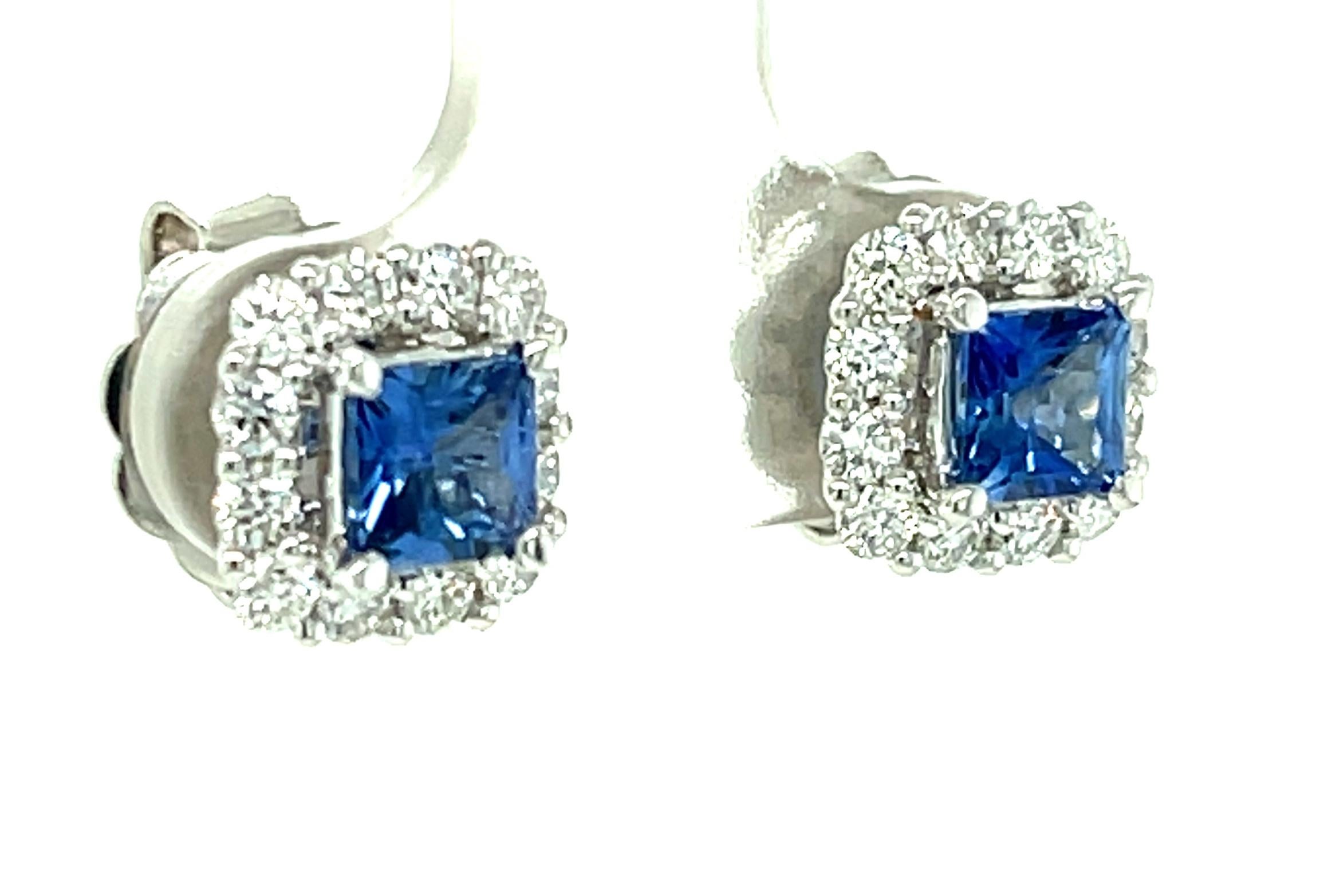 cornflower blue earrings