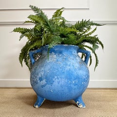 Cornflower Blue Willy Guhl 'Marmite Cauldron' Planter