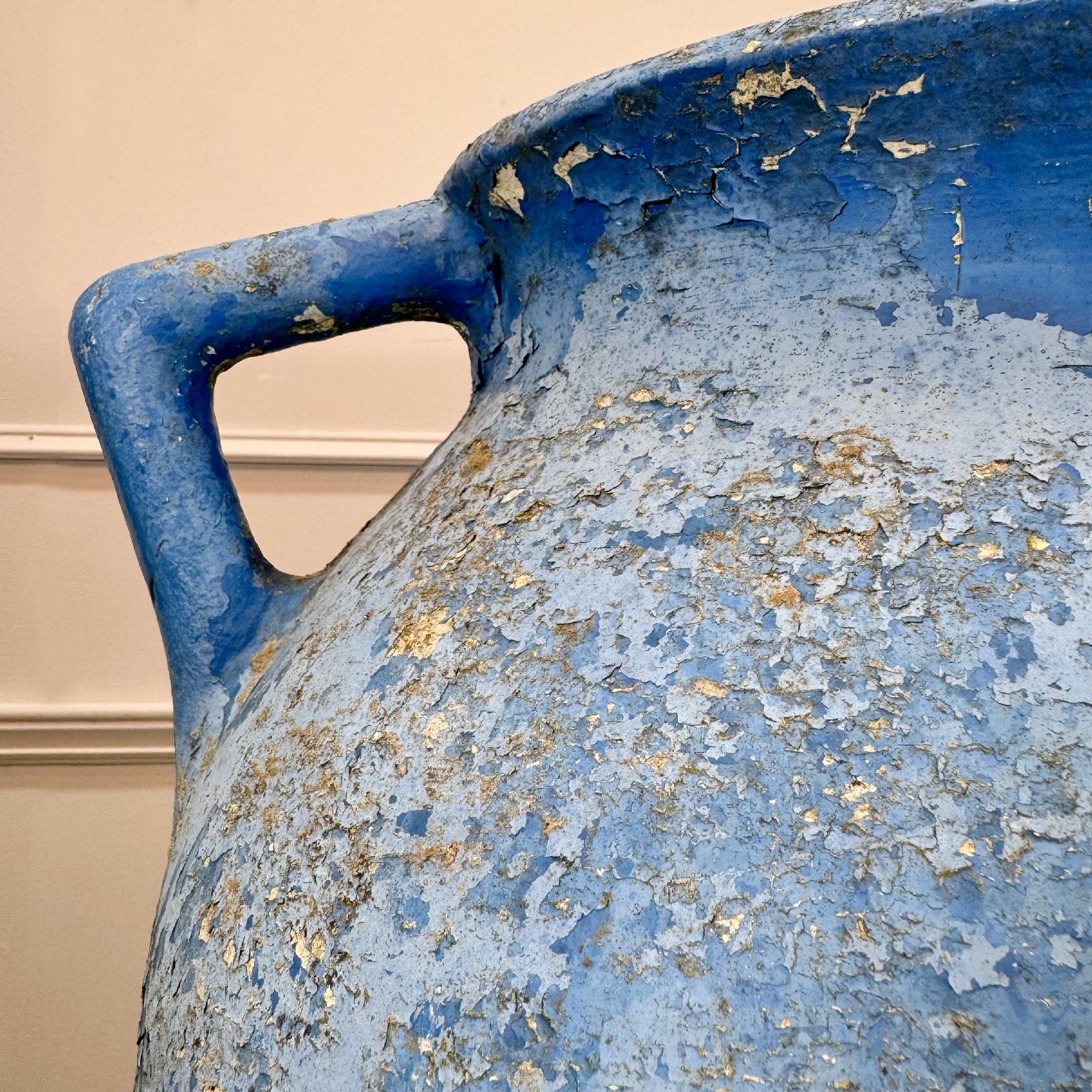 Mid-Century moderno Fioriera Willy Guhl 'Marmite Cauldron' blu fiordaliso in vendita
