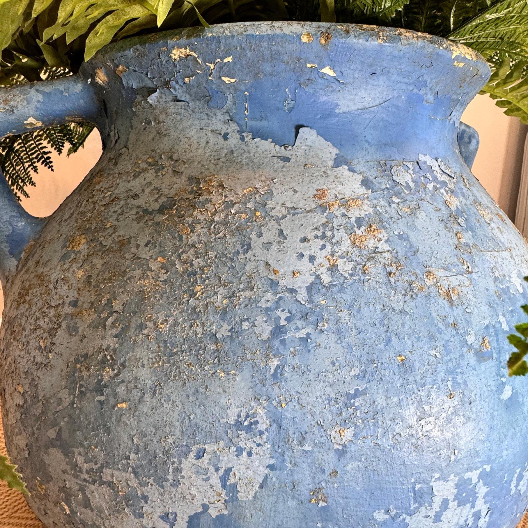 Metà XX secolo Fioriera Willy Guhl 'Marmite Cauldron' blu fiordaliso in vendita