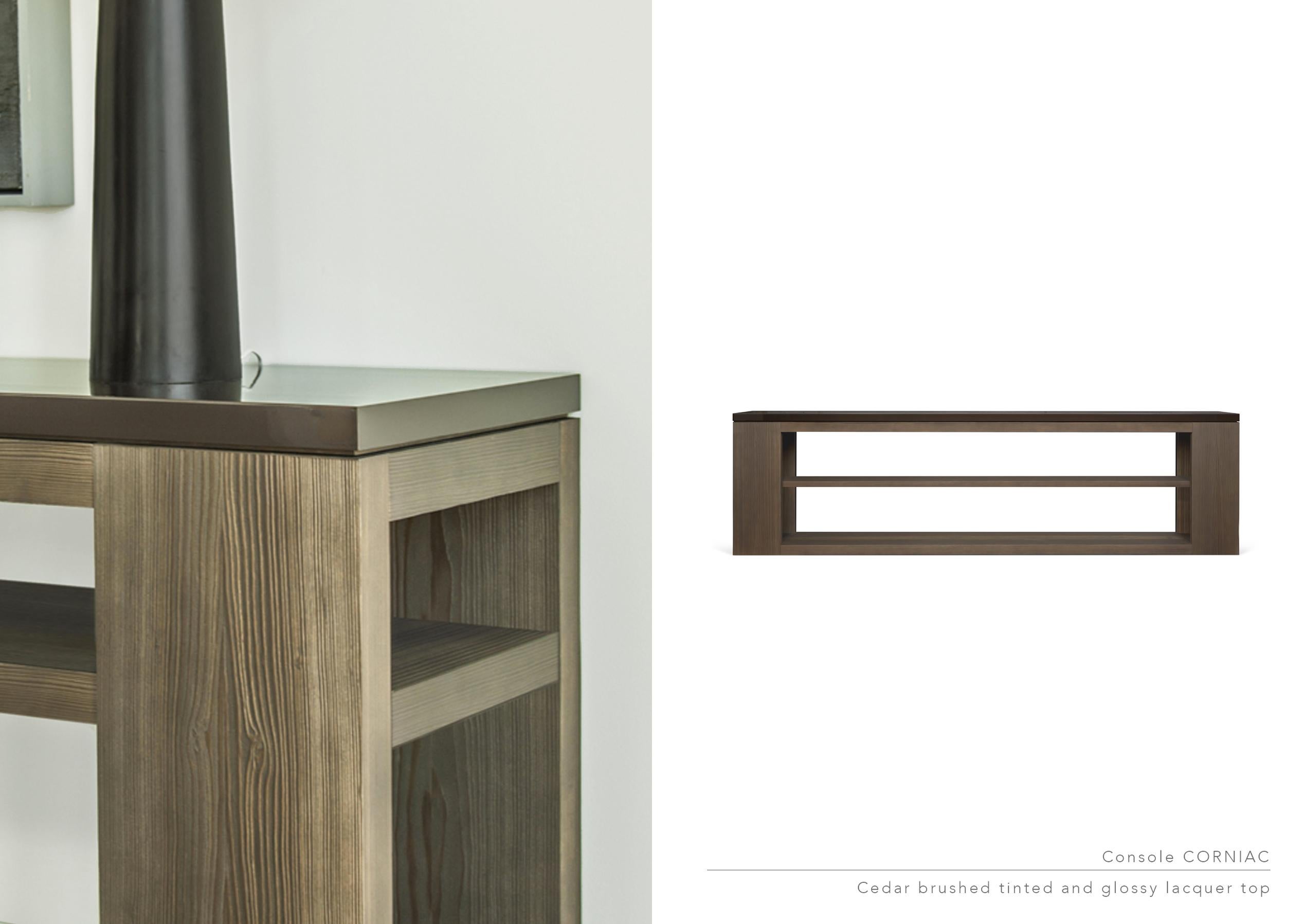 Painted Corniac Console with Shelf by LK Edition