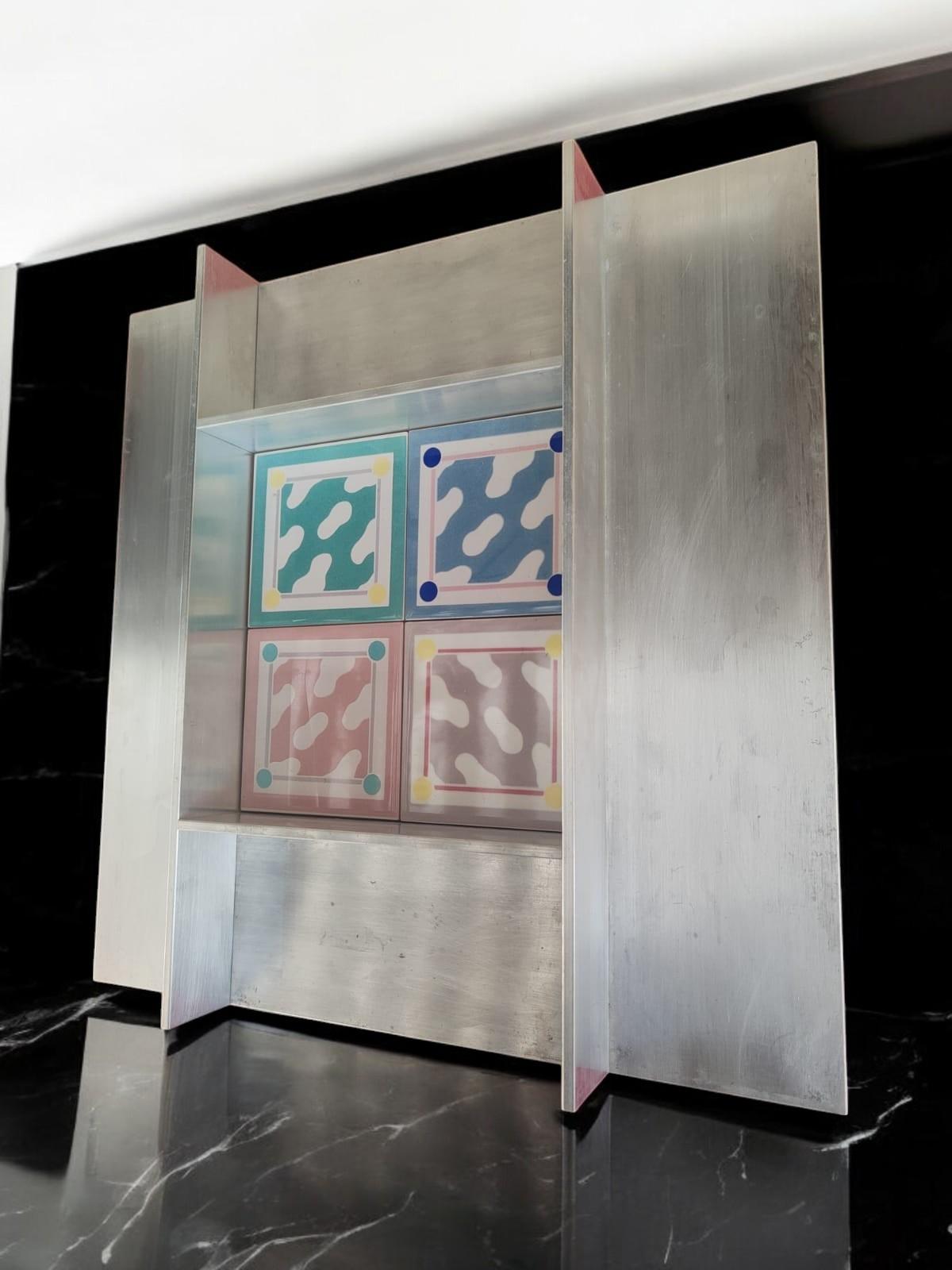 Late 20th Century frame with 4 tiles 
