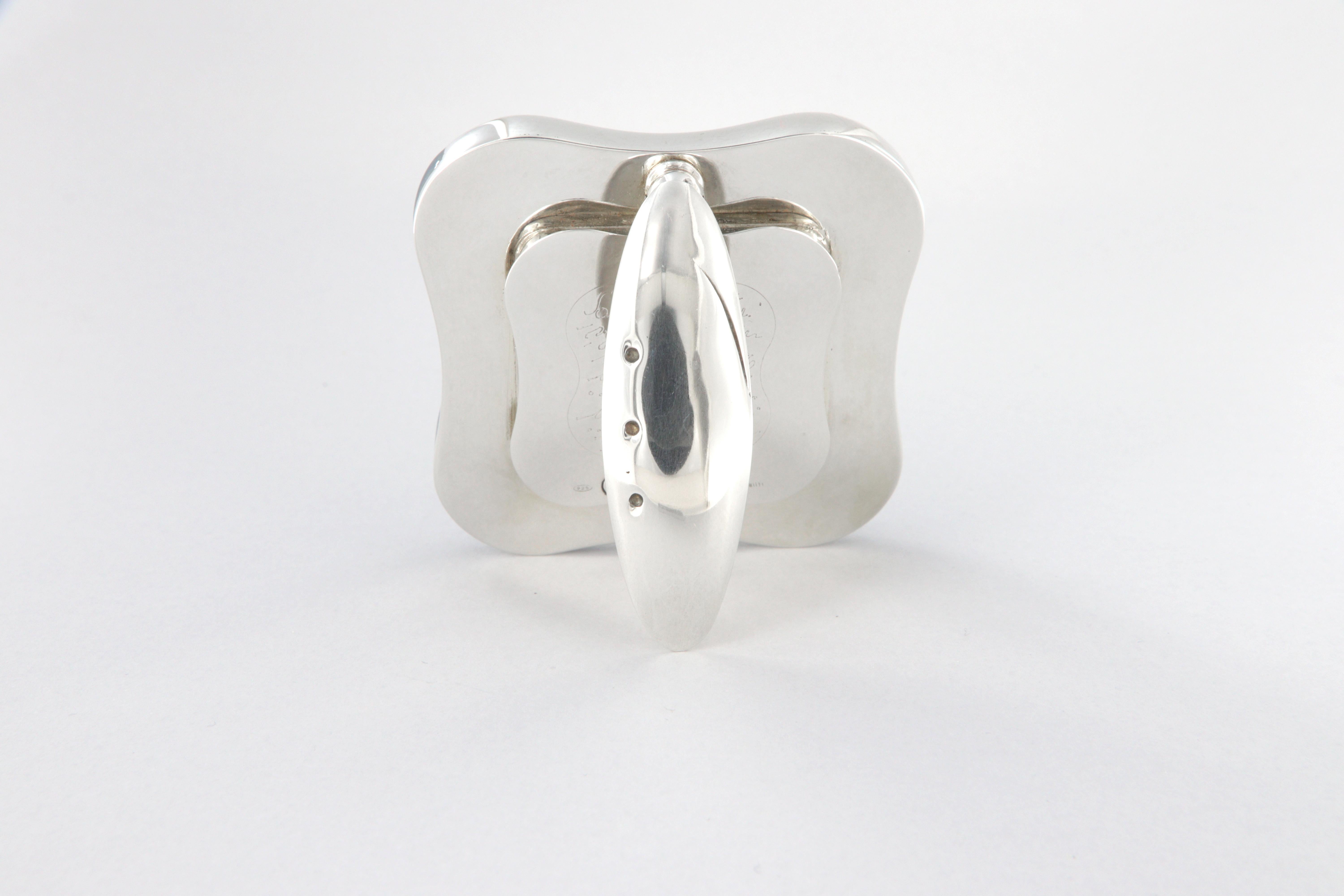 Cadre de bureau La Nouvelle Bague en argent et émail Neuf - En vente à Perugia, IT