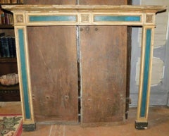 Lacquered wood fireplace frame, Italy
