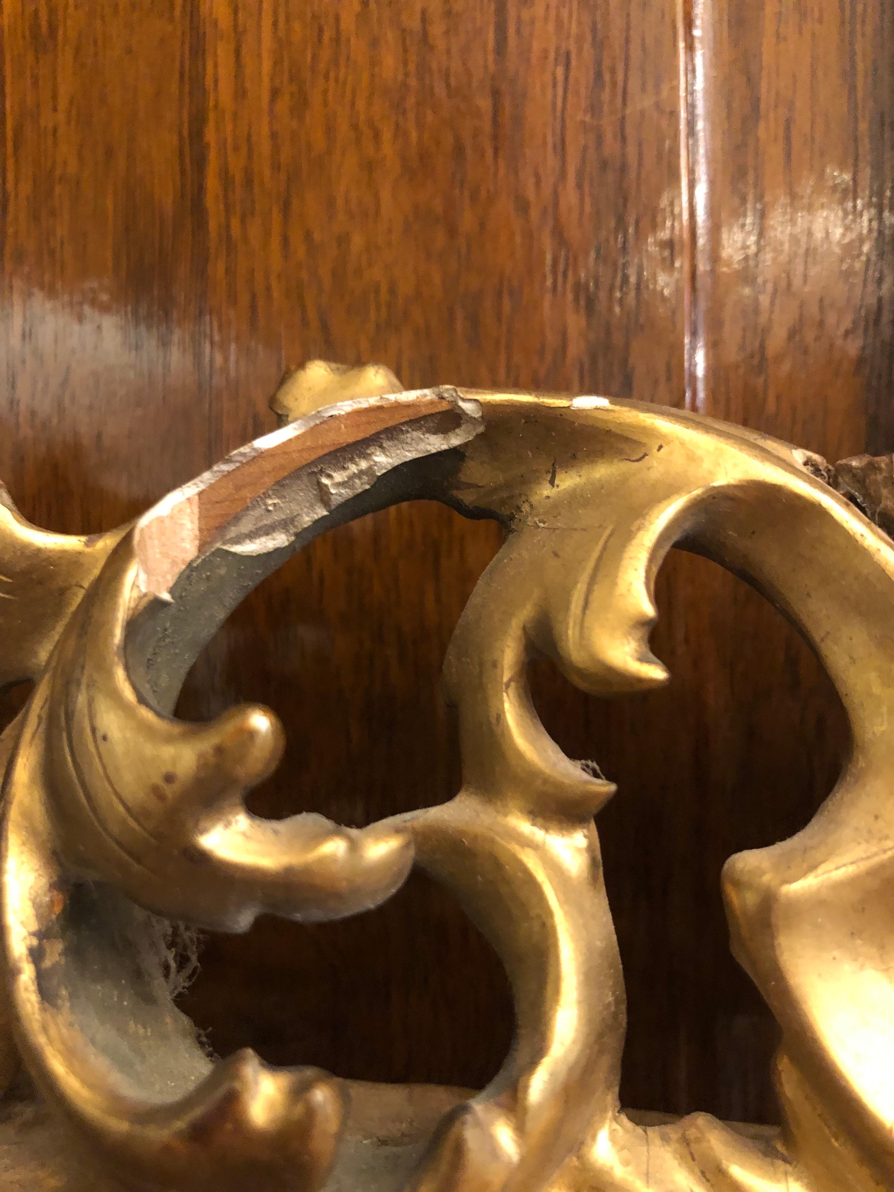 Cornice Dorata Rettangolare Per Specchio Italien Nord Inizi 1800 (19. Jahrhundert) im Angebot