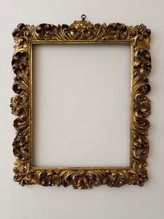 Geschnitzter und vergoldeter Holzrahmen. Bologna (Italien) 17. Jahrhundert