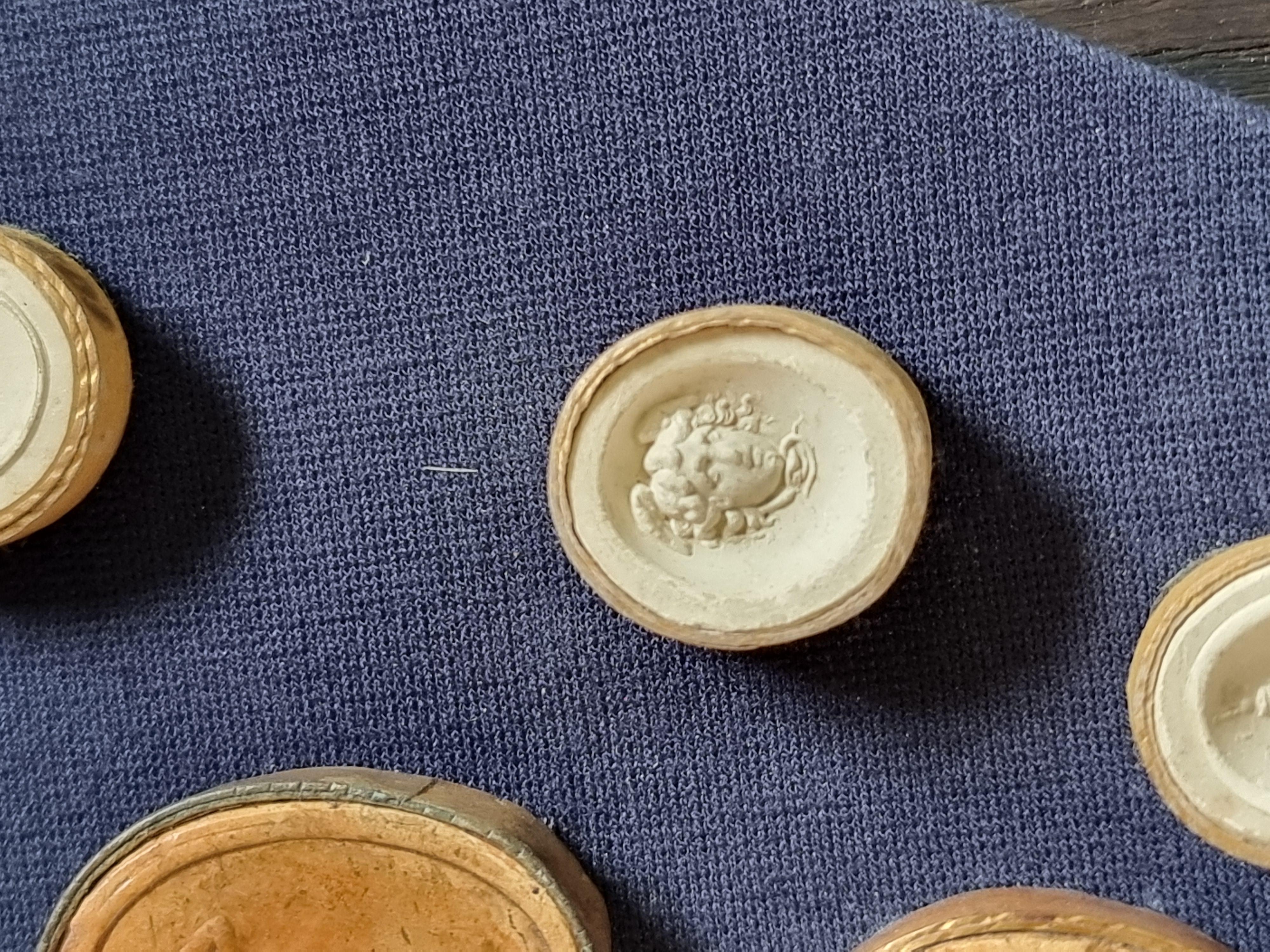 Cornice ovale con impronte in scagliola – fine XVIII / inizi XIX secolo in vendita 5