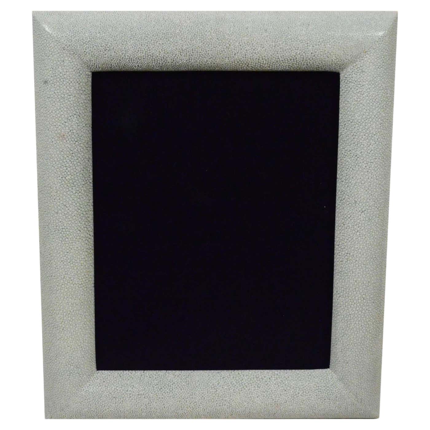 Rectangular portrait frame circa 1970 in emerald green Galuchat For ...