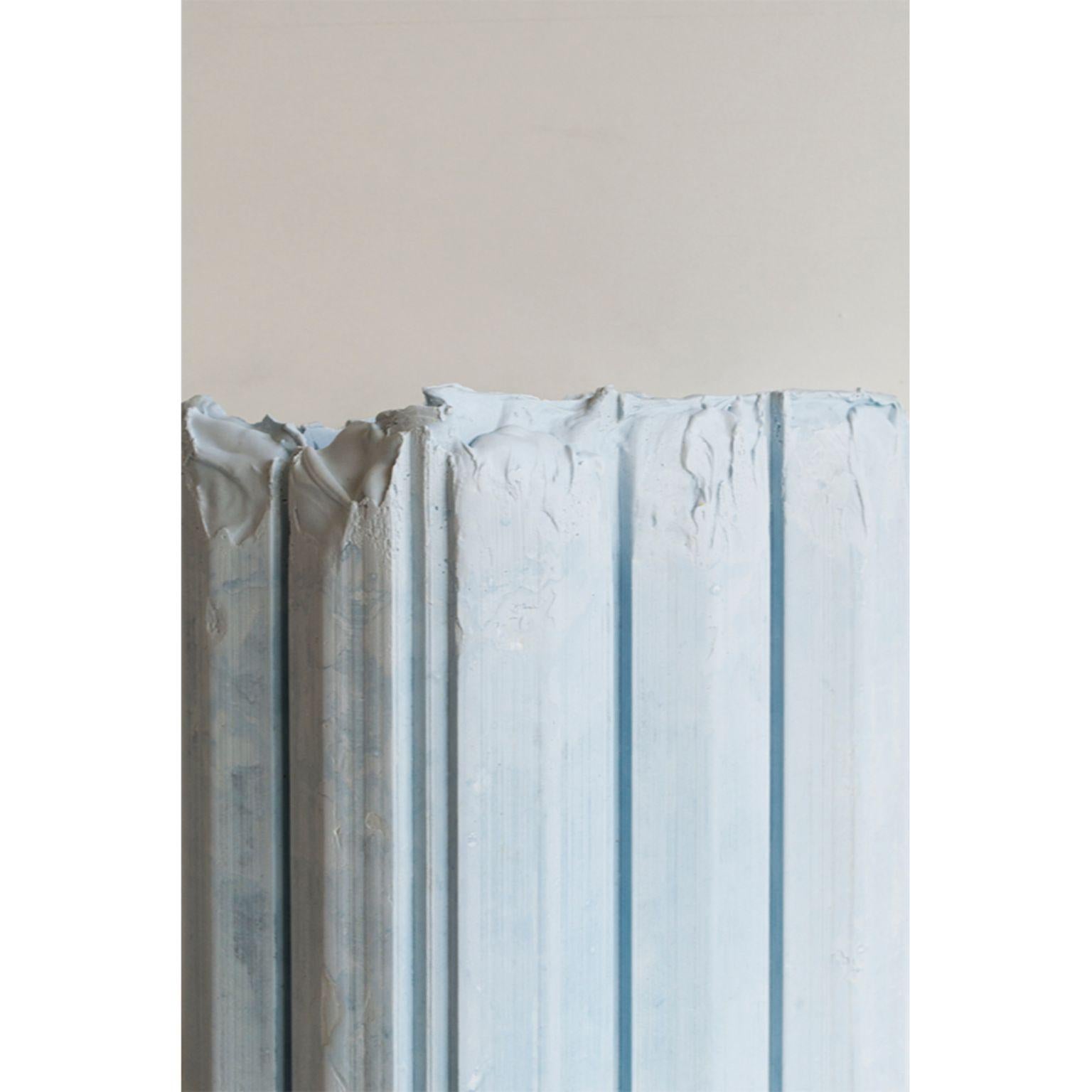 Contemporary Cornice Vessel Small Blue by Lenny Stöpp For Sale