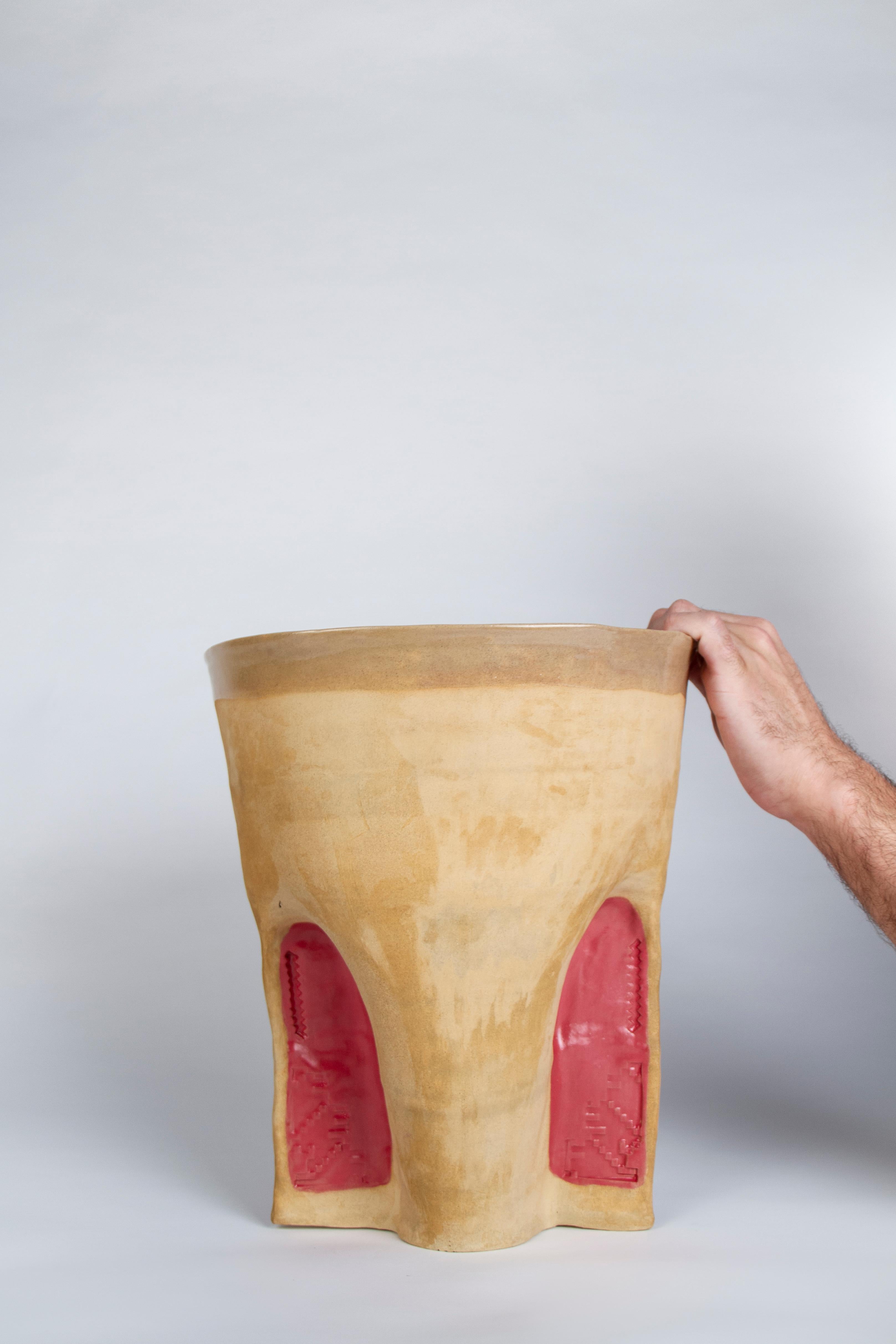 Emirian Corniche Vase by Faissal El-Malak For Sale