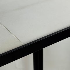 Consolle 'Corniche' in ferro battuto, ottone e pergamena di Design Frères