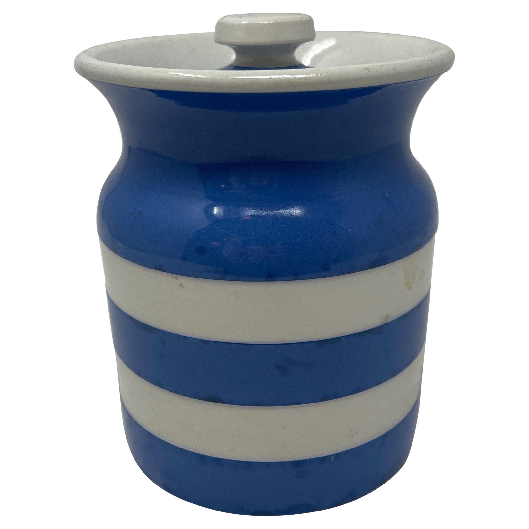 T.G. Green Cornishware Canister 