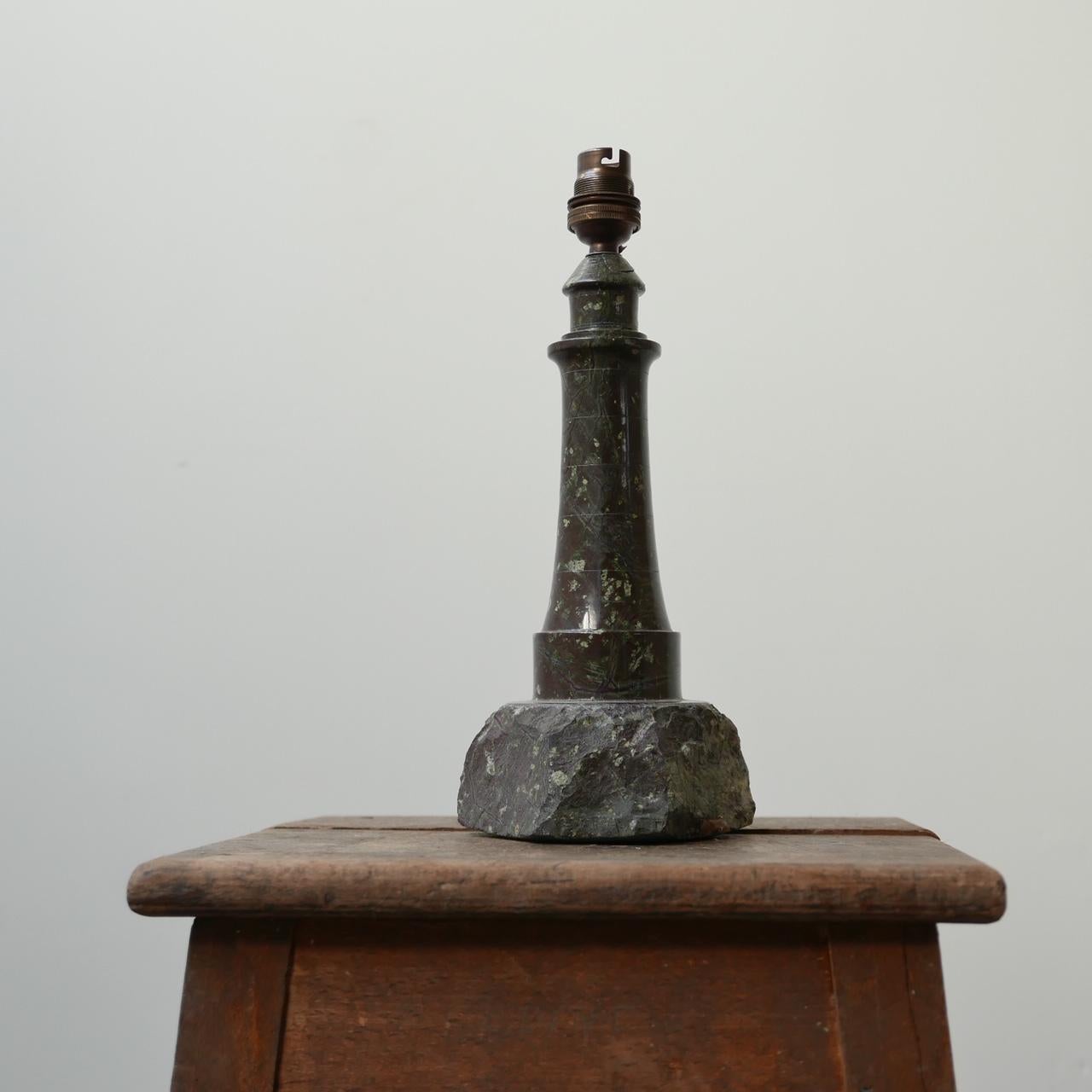 Cornish Marble Stone Table Lamp 'No.2' 4
