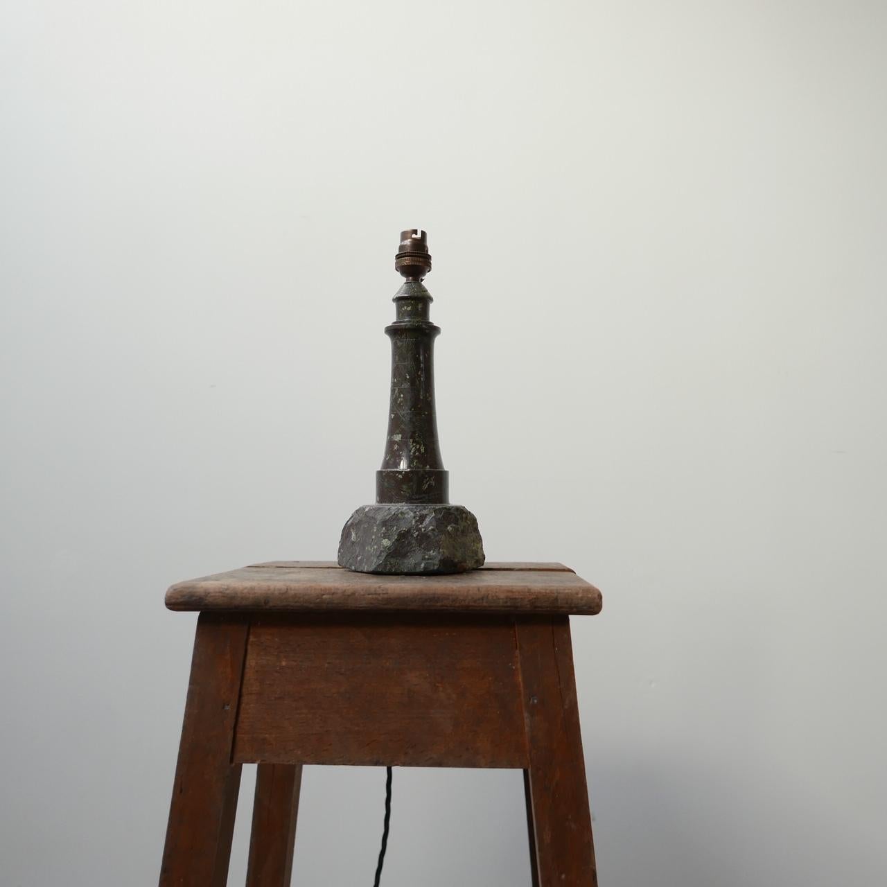 Cornish Marble Stone Table Lamp 'No.2' 5