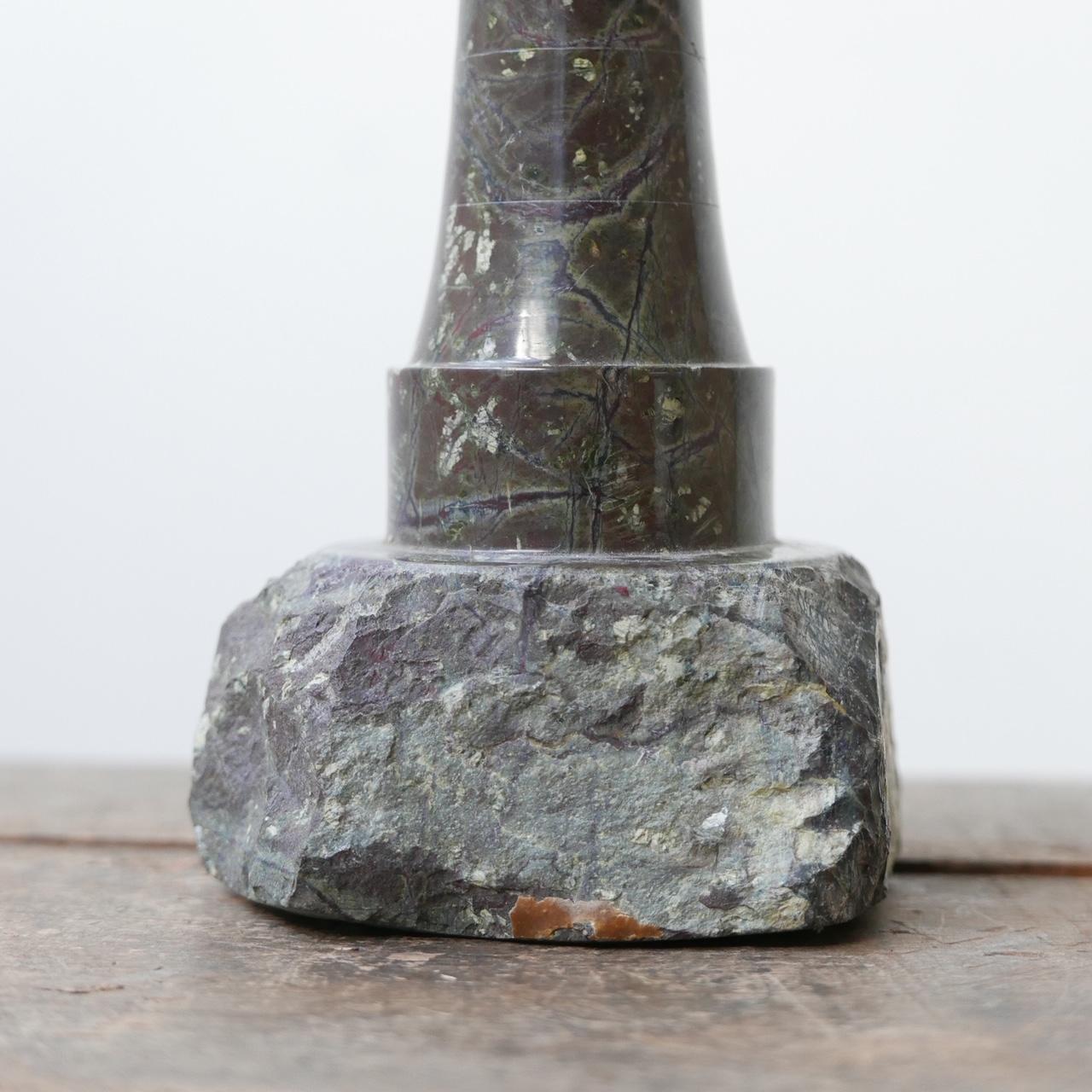 Cornish Marble Stone Table Lamp 'No.2' In Good Condition In London, GB