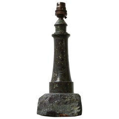 Vintage Cornish Marble Stone Table Lamp 'No.2'