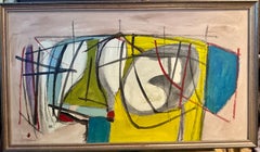 Vintage Abstract St.Ives style landscape from Cornwall