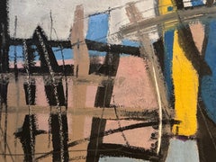 the Old Berge, Abstract St.Ives style landscape from Cornwall, UK