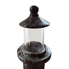 Cornish Serpentine 1930s Lighthouse Table Lamp
