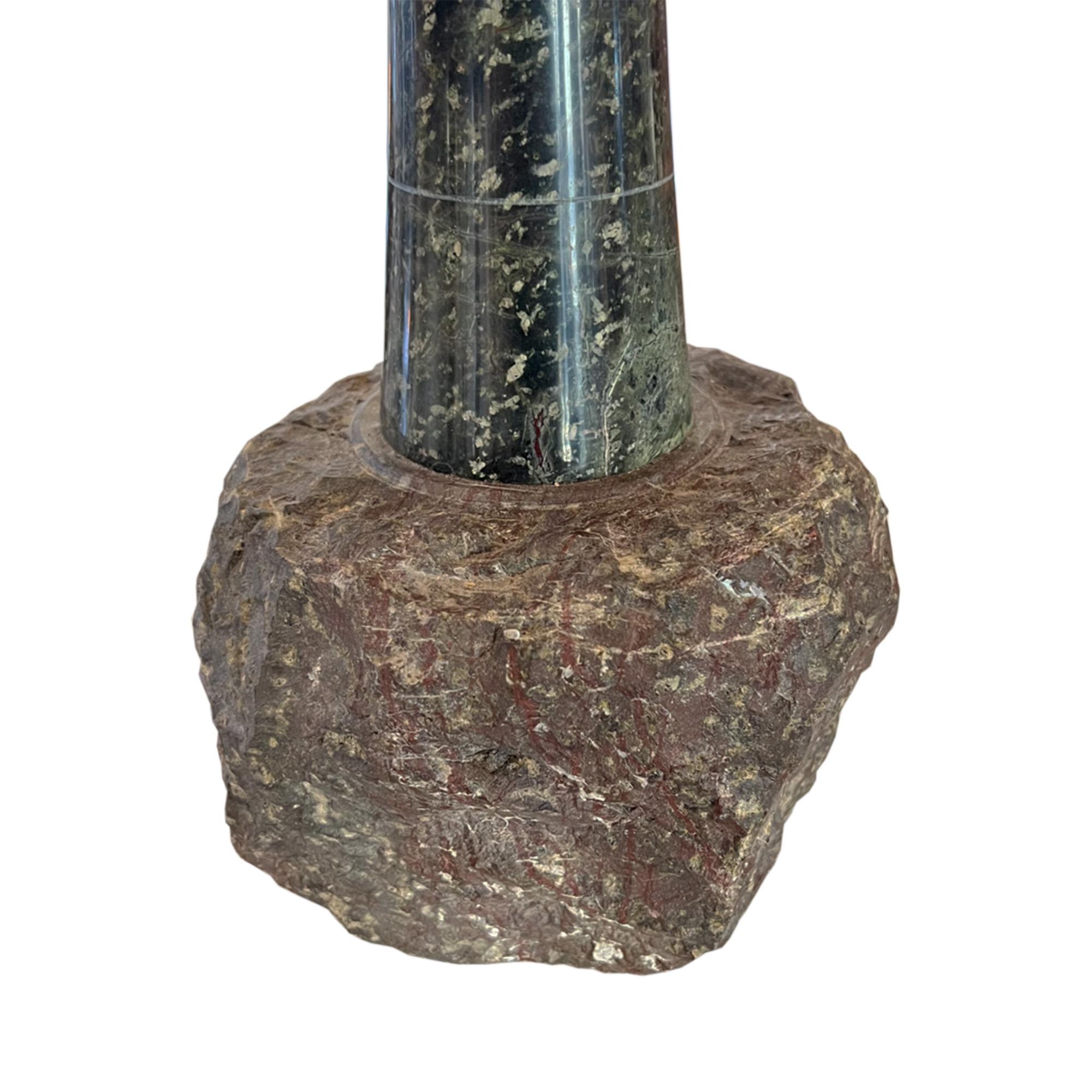 Belle Époque Cornish Serpentine 1930s Lighthouse Table Lamp For Sale