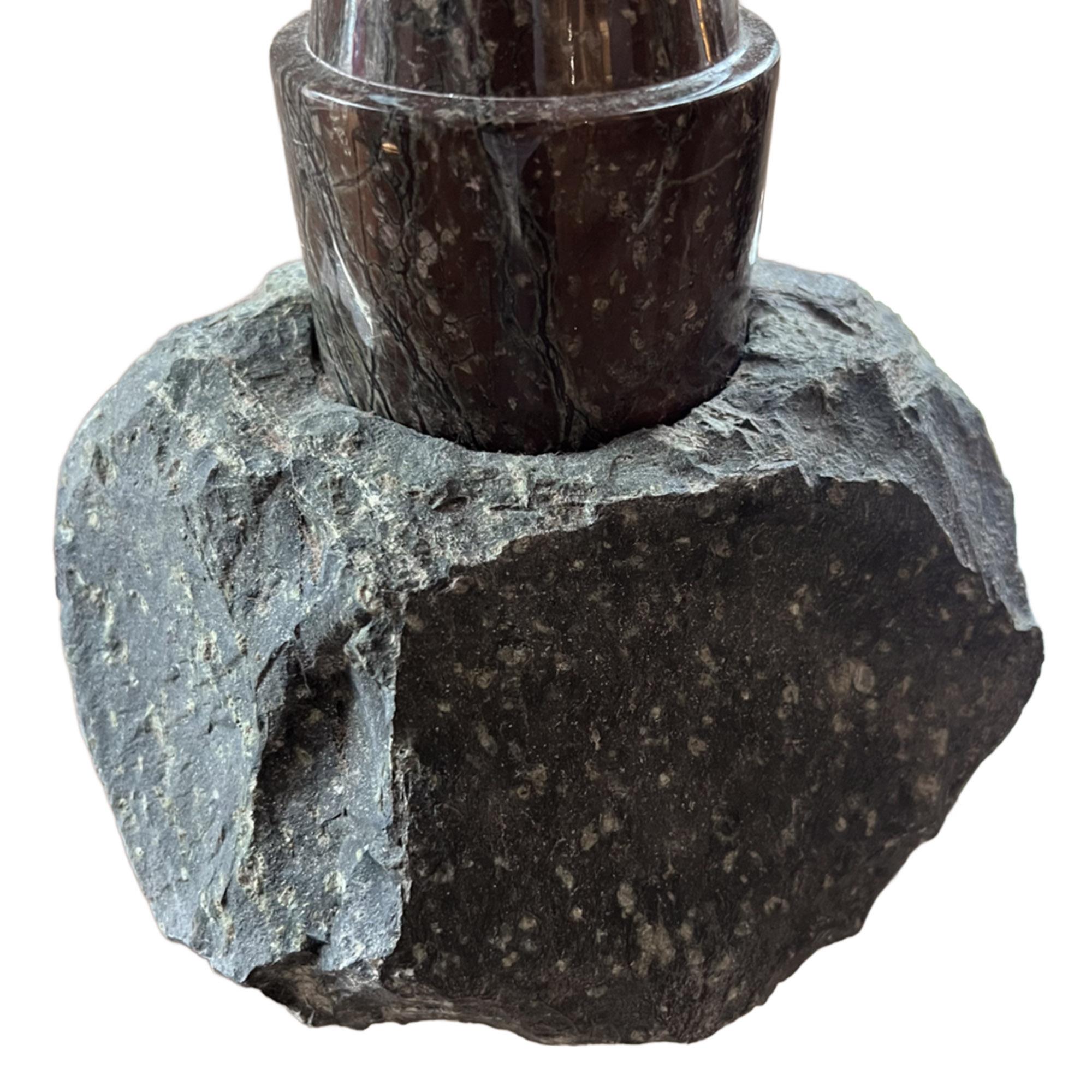 Mid-Century Modern Cornish Serpentine 1930s Lighthouse Table Lamp For Sale
