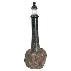 Lampada da tavolo in serpentino della Cornovaglia del 1930