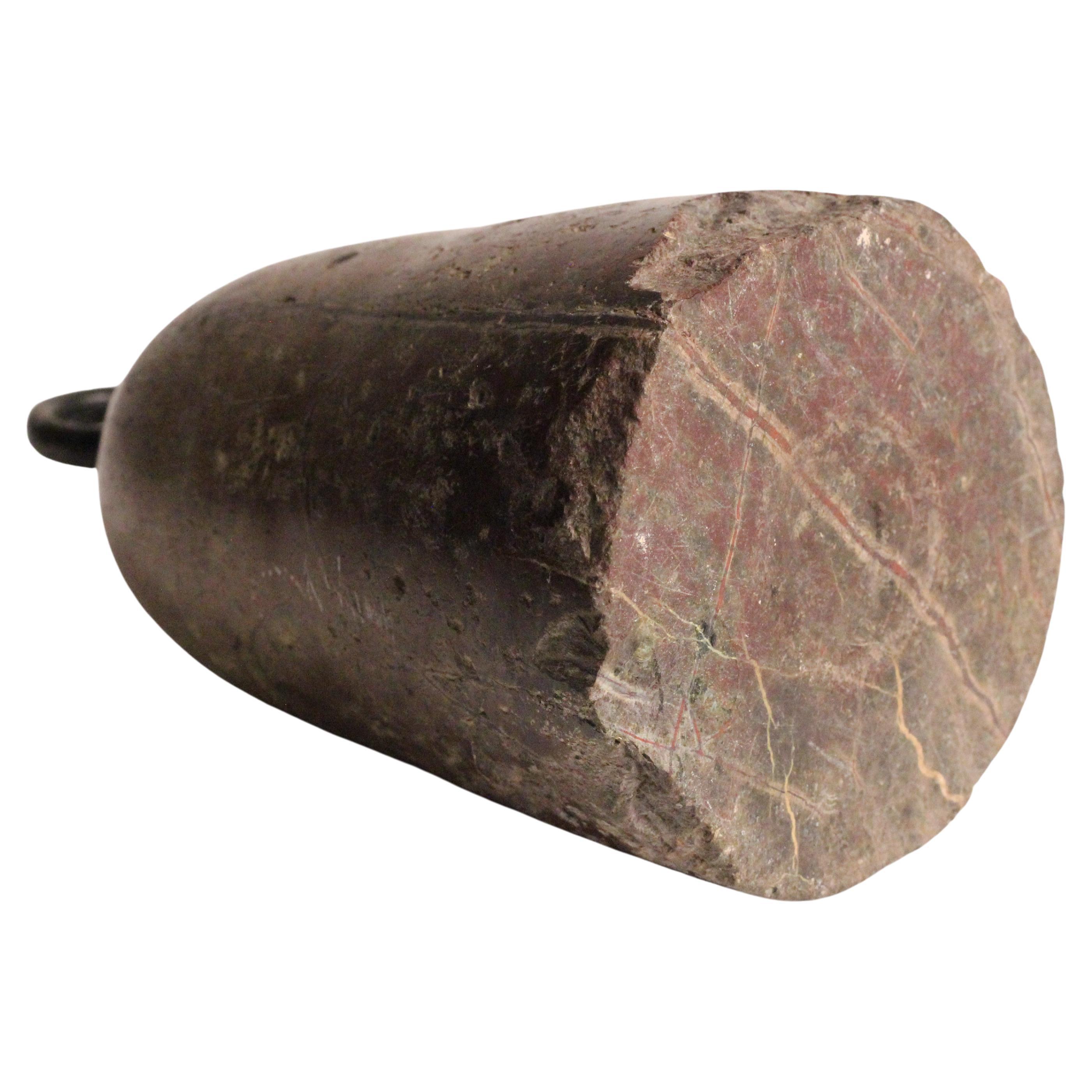 Cornish Serpentine Doorstop with Loop Handle, 19th Century  Folk Art For Sale 4