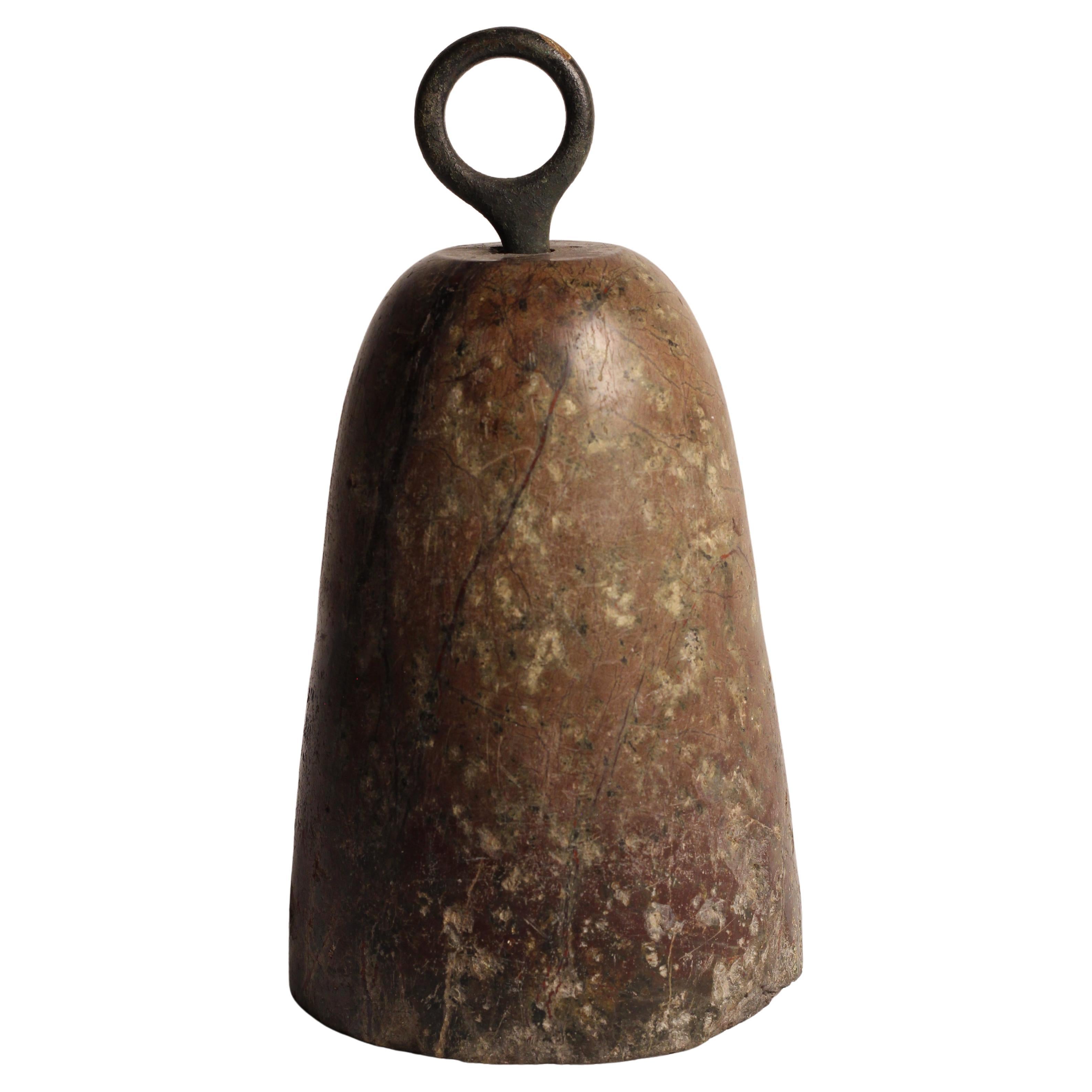 English Cornish Serpentine Doorstop with Loop Handle, 19th Century  Folk Art For Sale