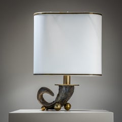 “Corno tre sfere” Table Lamp by Gabriella Crespi (1922-2017), Italy