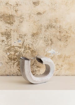 "Cornovaso" ceramic vase by Alessio Tasca, Italy 1968