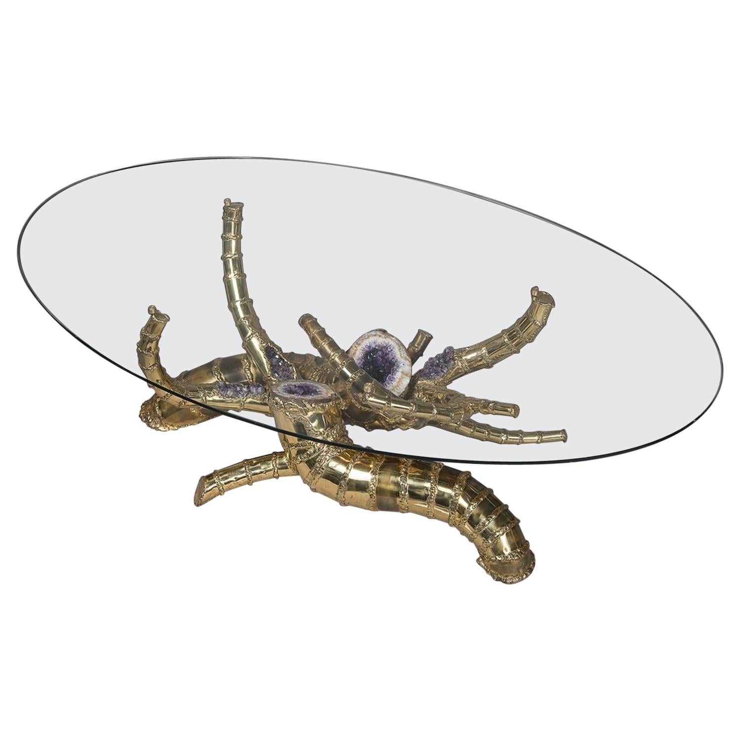 "Cornucopia" Coffee Table, Richard Faure, France, 1975 For Sale